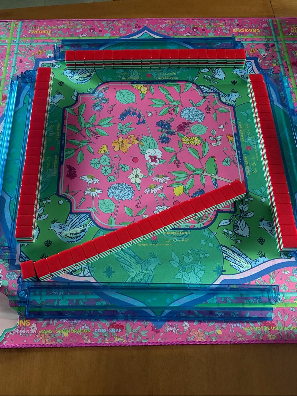 Colorful Red & Green Mahjong tiles - Picture 9 of 11